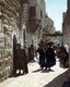 Palestine: Palestinians in the street leading to the Church of the Nativity in Bethlehem, 1919