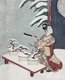Japan: Mitate-e woodblock print from the No play Hachinoki (Hachi No Ki), 'The Potted Trees'. Suzuki Harunobu (c. 1725-1770)